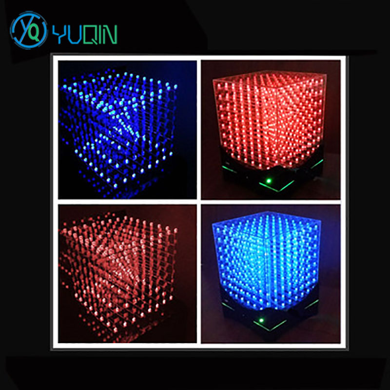 Rgb Led Matrix 8X8 - Zestaw DIY Kostka LED 3D8 8x8x8