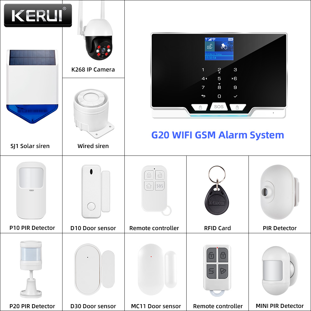 Home Automation Diy Kit - KERUI 433MHz DIY zestaw alarmowy G20