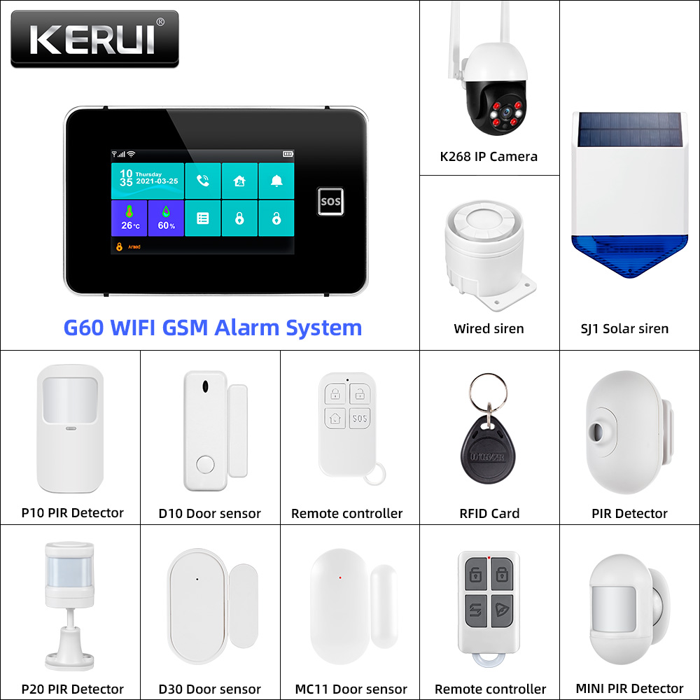 Home Automation Diy Kit - KERUI Tuya Panel alarmowy DIY Twój