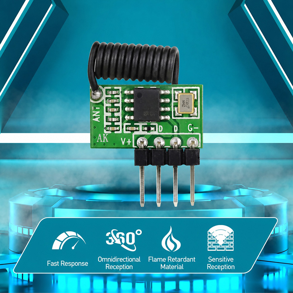 Moduł odbiornika RF superheter – 433Mhz Receiver Module recenzja i cena