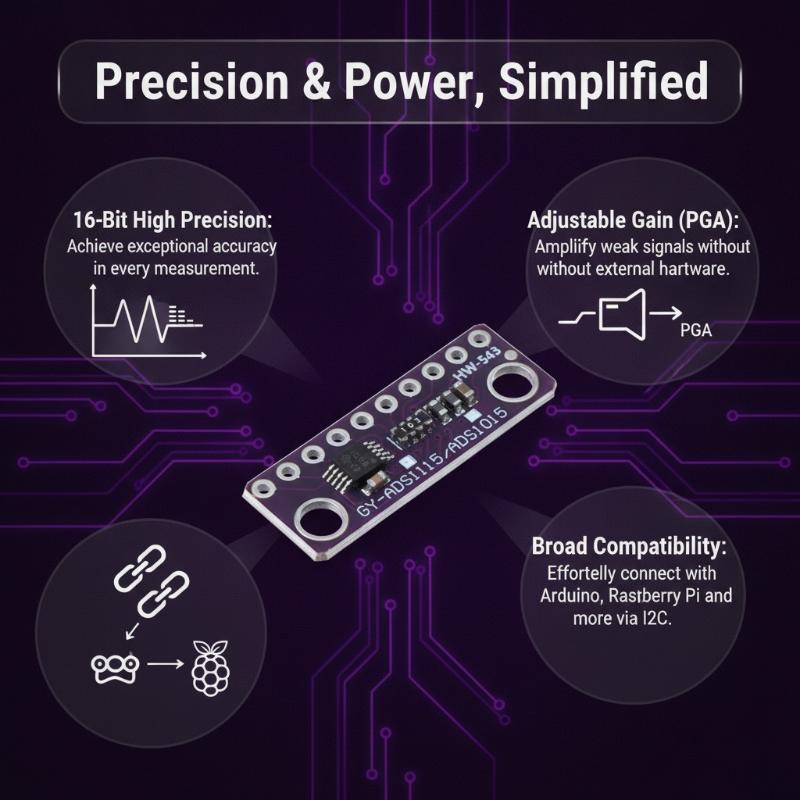 Moduł ADC ADS1115 z regulowany – Diy Home Automation System recenzja i cena